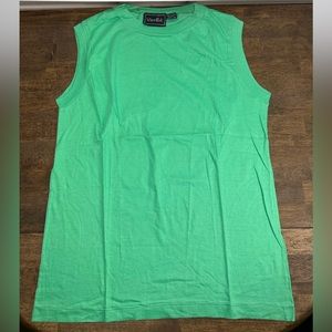 Vintage VanCort Rare Authentic Mens Tank Top Shirt Green Size Large, Pakistan